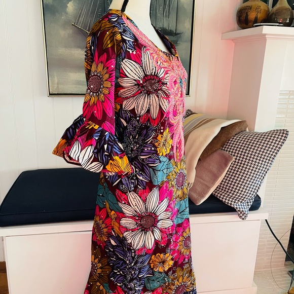 Vintage Floral Flared Dress - Picture 4 of 9